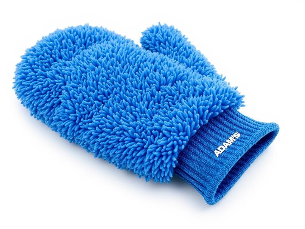 Adam's Microfiber Wash Mitt with plush synthetic fur texture Adam's Microfiber Wash Mitt with plush synthetic fur texture