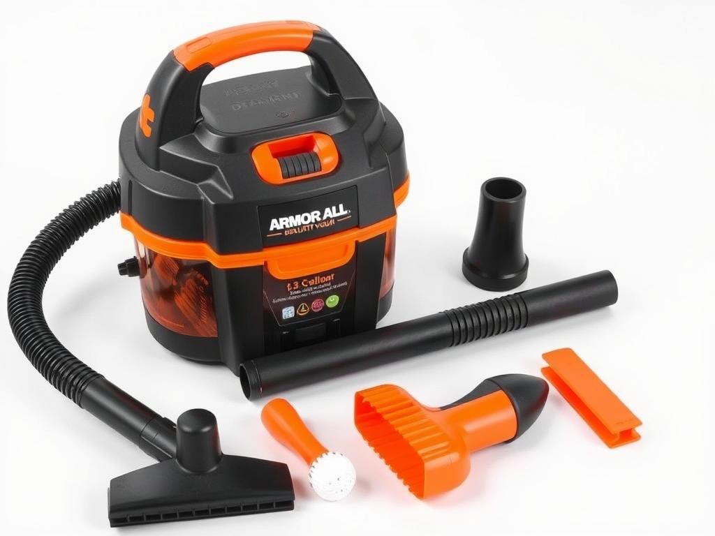 Armor All 2.5 Gallon 2 HP Utility Vacuum with car detailing attachments Armor All 2.5 Gallon 2 HP Utility Vacuum with car detailing attachments