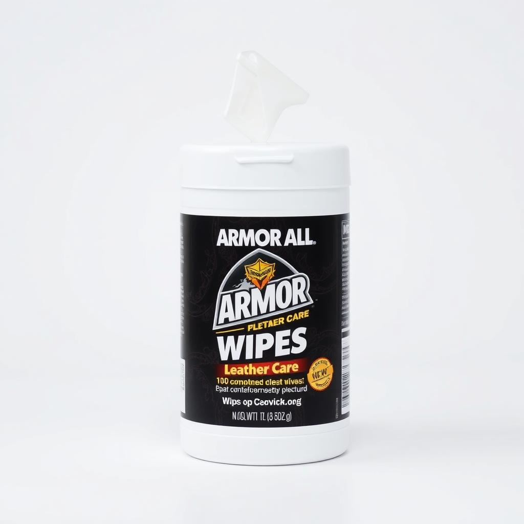 Armor All Leather Care Wipes container