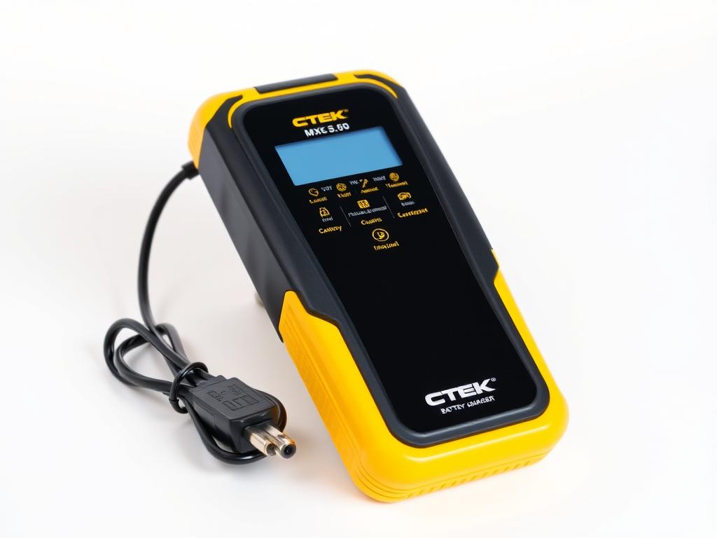 CTEK MXS 5.0 battery charger with temperature compensation