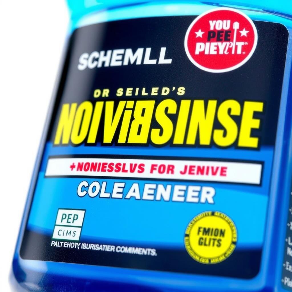 Chemical Guys Nonsense Cleaner bottle with blue liquid