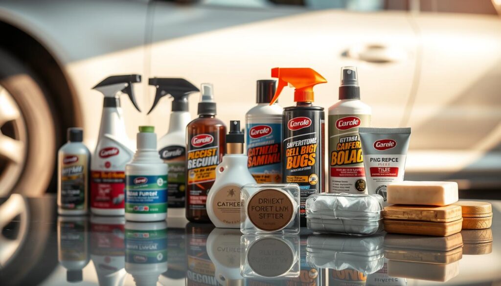 Choosing bug removal products for cars: sprays gels soaps