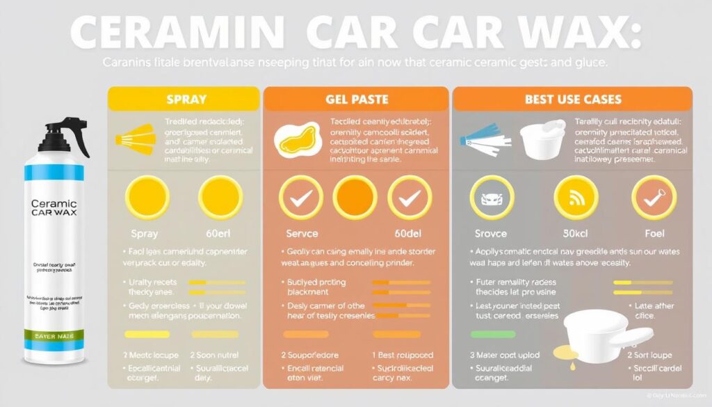 Comparison of different ceramic car wax types and application methods Comparison of different ceramic car wax types and application methods