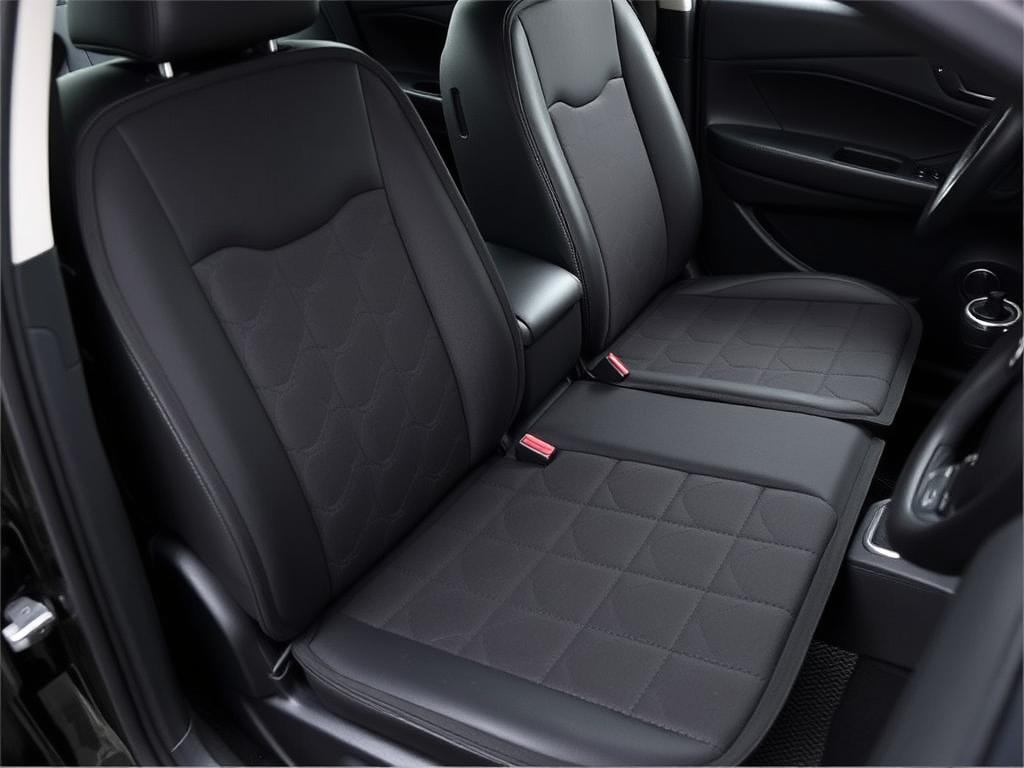 Enovoe car seat protector with attached kick mat for complete protection Enovoe car seat protector with attached kick mat for complete protection