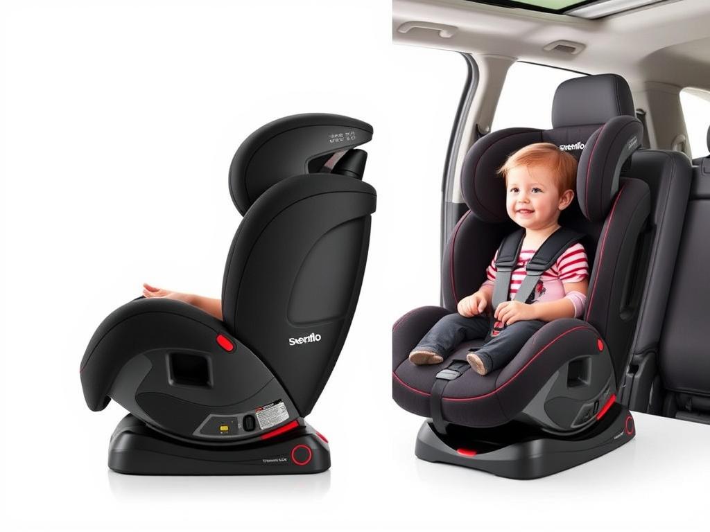 Evenflo Sonus 65 convertible car seat for airplane travel showing extended weight range Evenflo Sonus 65 convertible car seat for airplane travel showing extended weight range