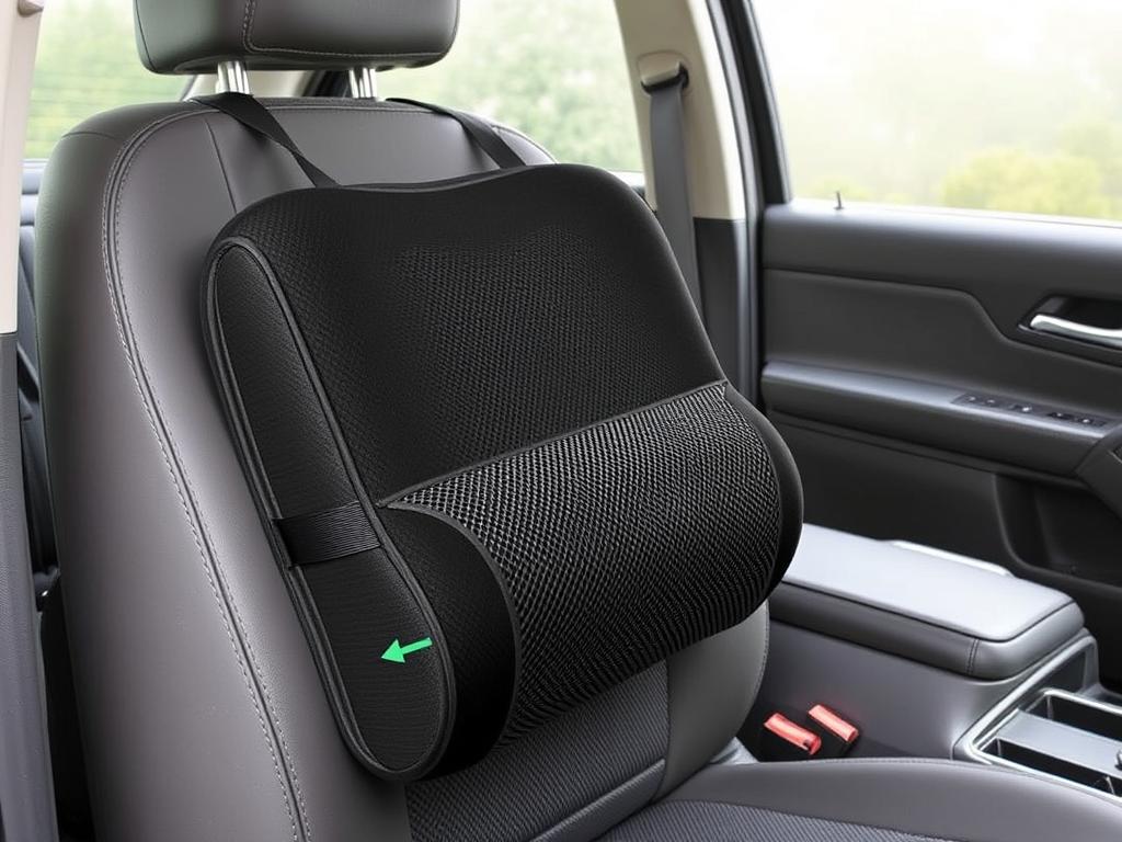 Everlasting Comfort Lumbar Support Pillow on car seat Everlasting Comfort Lumbar Support Pillow on car seat