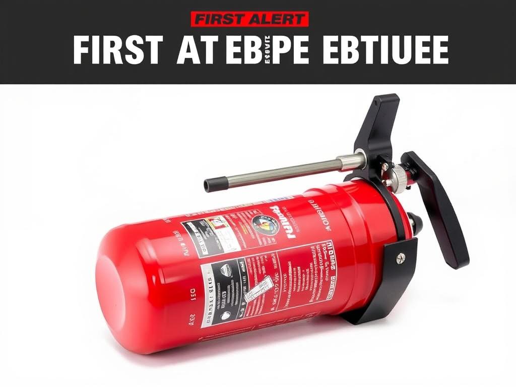 First Alert AUTO5 fire extinguisher for car with mounting bracket