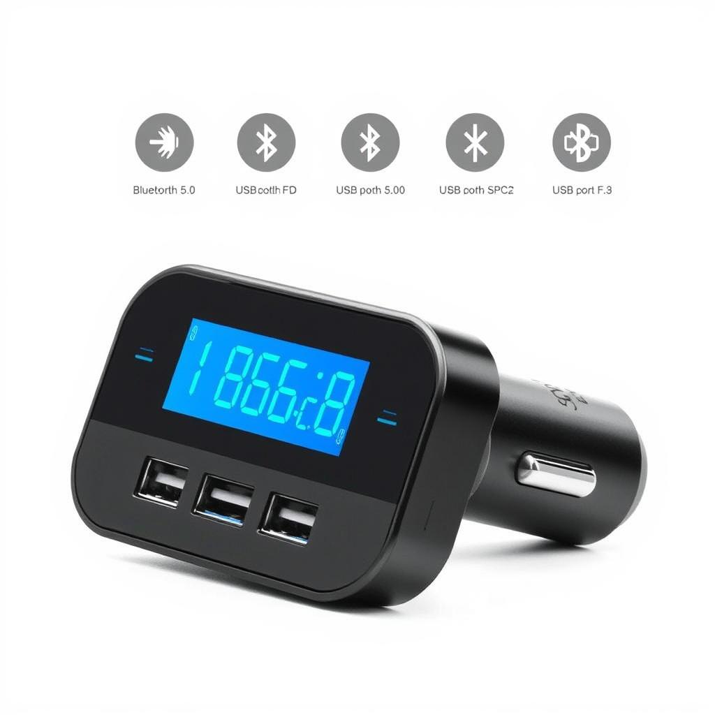 IMDEN Bluetooth 5.0 FM Transmitter car adapter