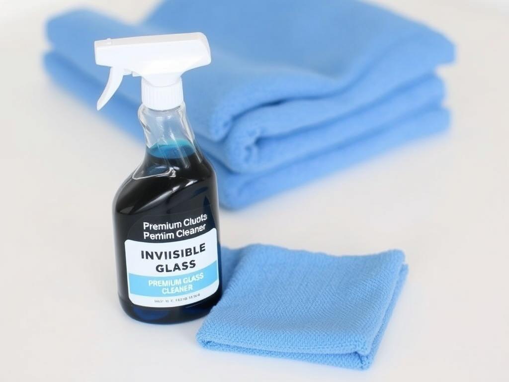 Invisible Glass Premium Glass Cleaner bottle with microfiber cloth Invisible Glass Premium Glass Cleaner bottle with microfiber cloth
