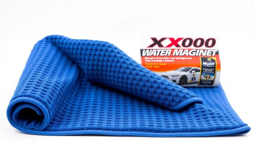 Meguiar's X2000 Water Magnet microfiber drying towel with waffle weave pattern Meguiar's X2000 Water Magnet microfiber drying towel with waffle weave pattern