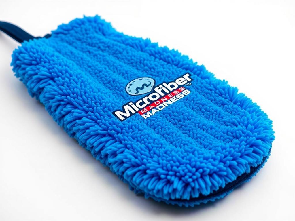 Microfiber Madness Incredimitt car wash mitt with plush microfiber surface Microfiber Madness Incredimitt car wash mitt with plush microfiber surface