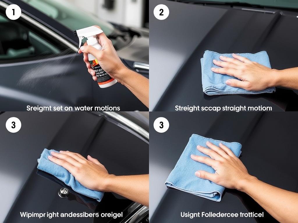 Proper waterless car wash technique demonstration - best waterless car wash method Proper waterless car wash technique demonstration - best waterless car wash method