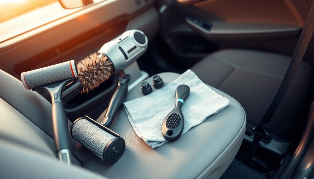 Protective measures to prevent future buildup for pet hair removal from car