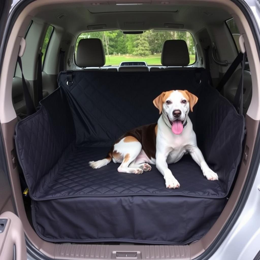 RuffRover dog car seat protector with hard bottom