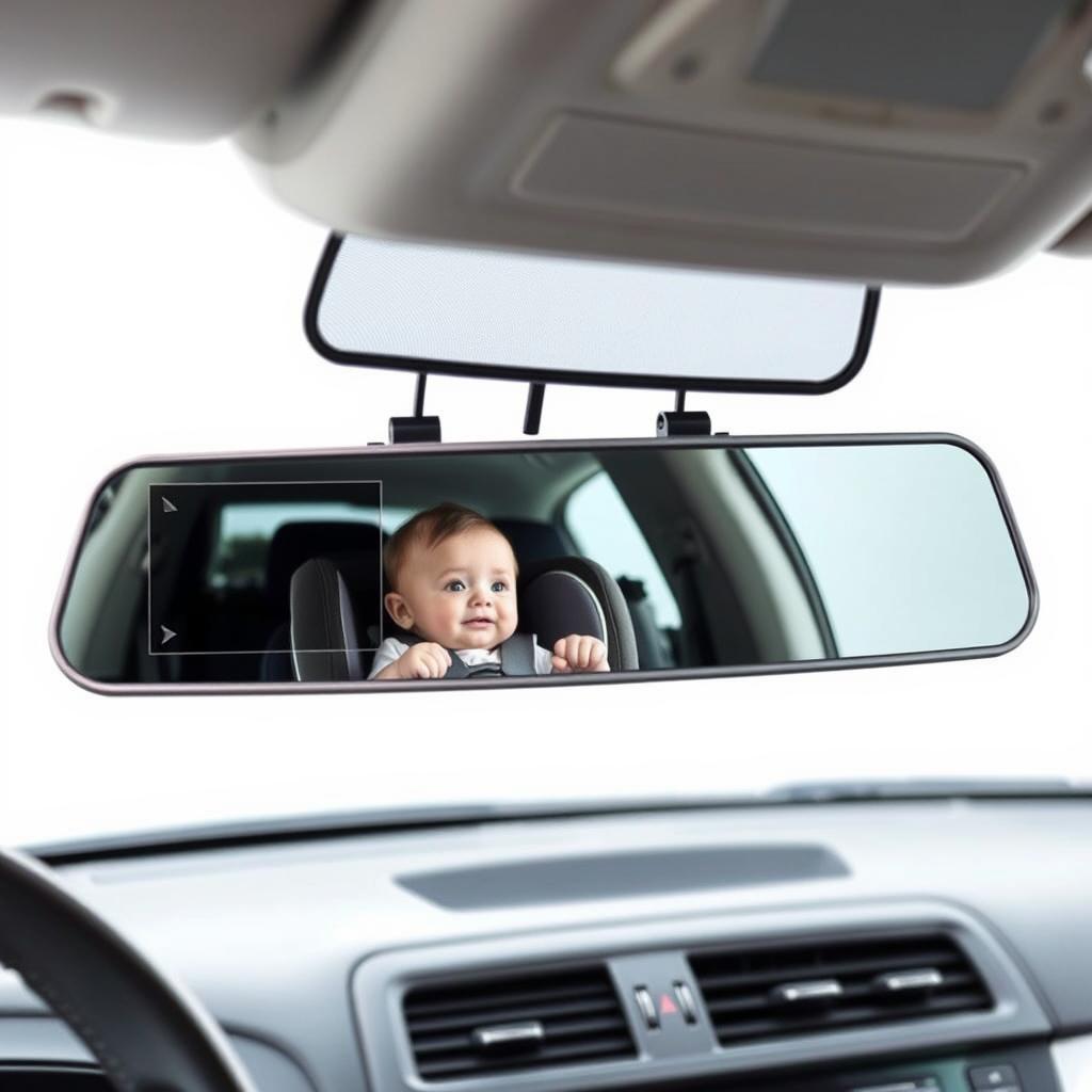 Shynerk Baby Car Mirror with wide crystal clear view