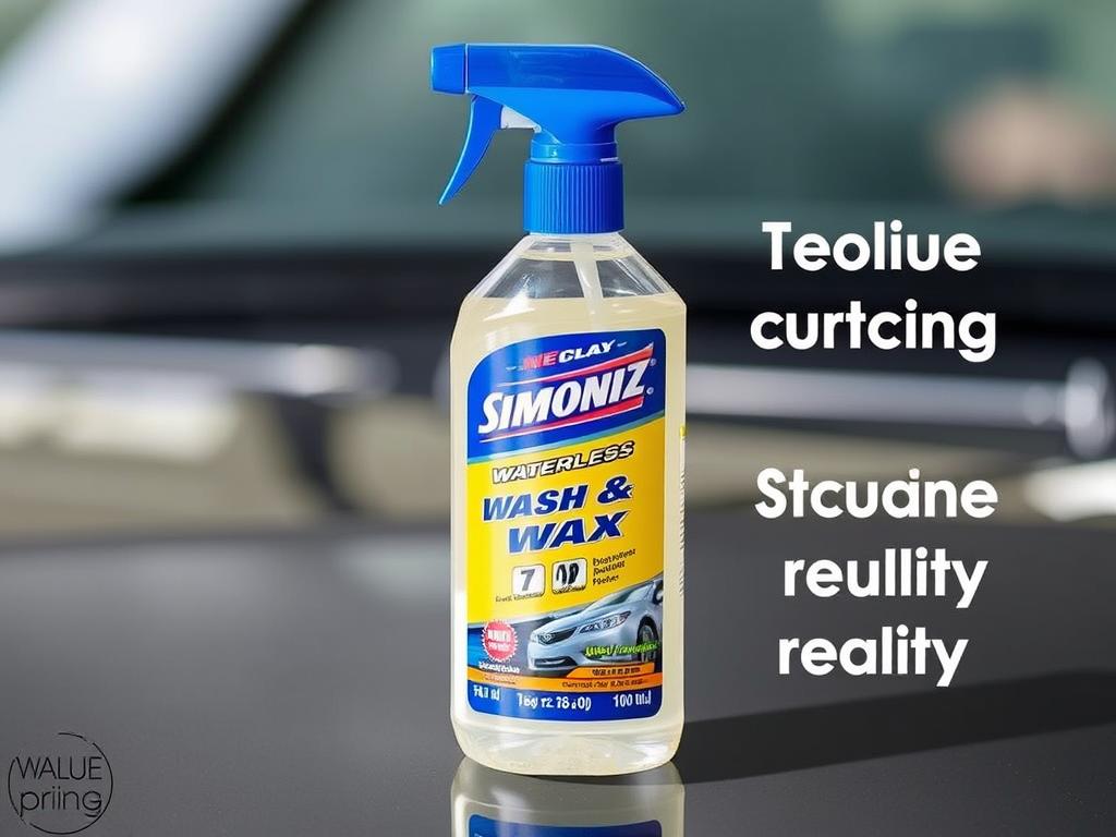 Simoniz Waterless Wash & Wax bottle - value waterless car wash product Simoniz Waterless Wash & Wax bottle - value waterless car wash product