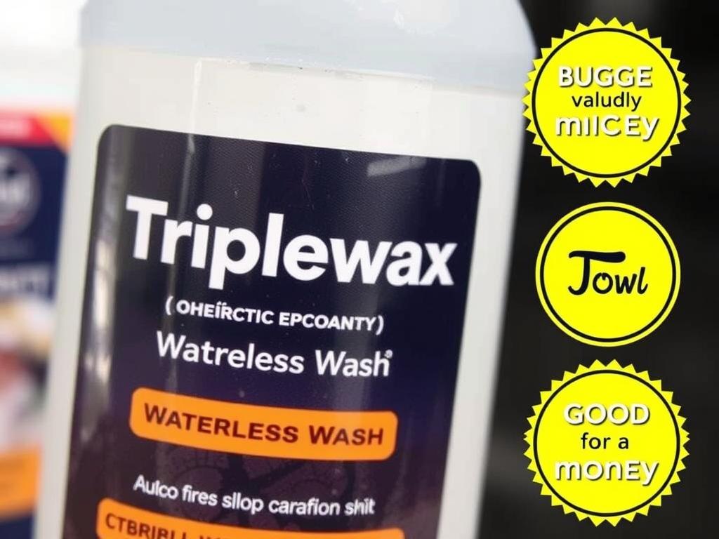 Triplewax Waterless Wash bottle - affordable waterless car wash solution Triplewax Waterless Wash bottle - affordable waterless car wash solution