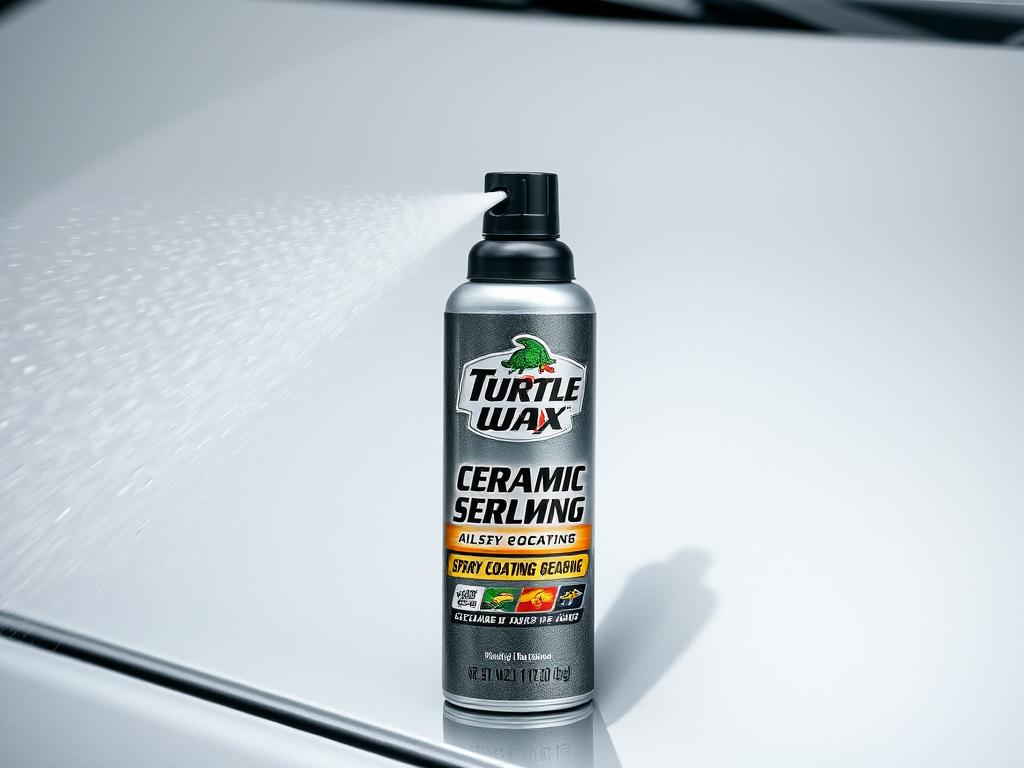 Turtle Wax Ceramic Spray Coating bottle and application demonstration Turtle Wax Ceramic Spray Coating bottle and application demonstration