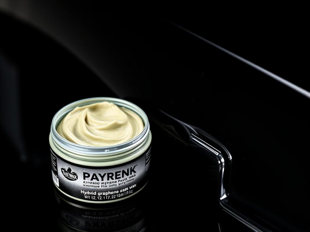Turtle Wax Hybrid Graphene Paste Wax container and application Turtle Wax Hybrid Graphene Paste Wax container and application