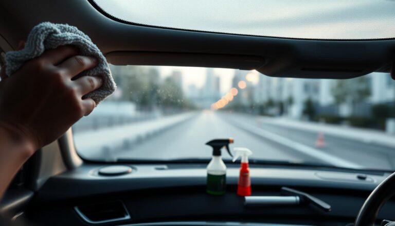 best way to clean car windows inside