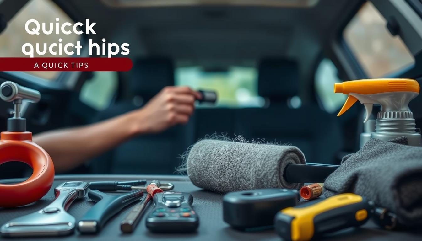 best way to get dog hair out of car