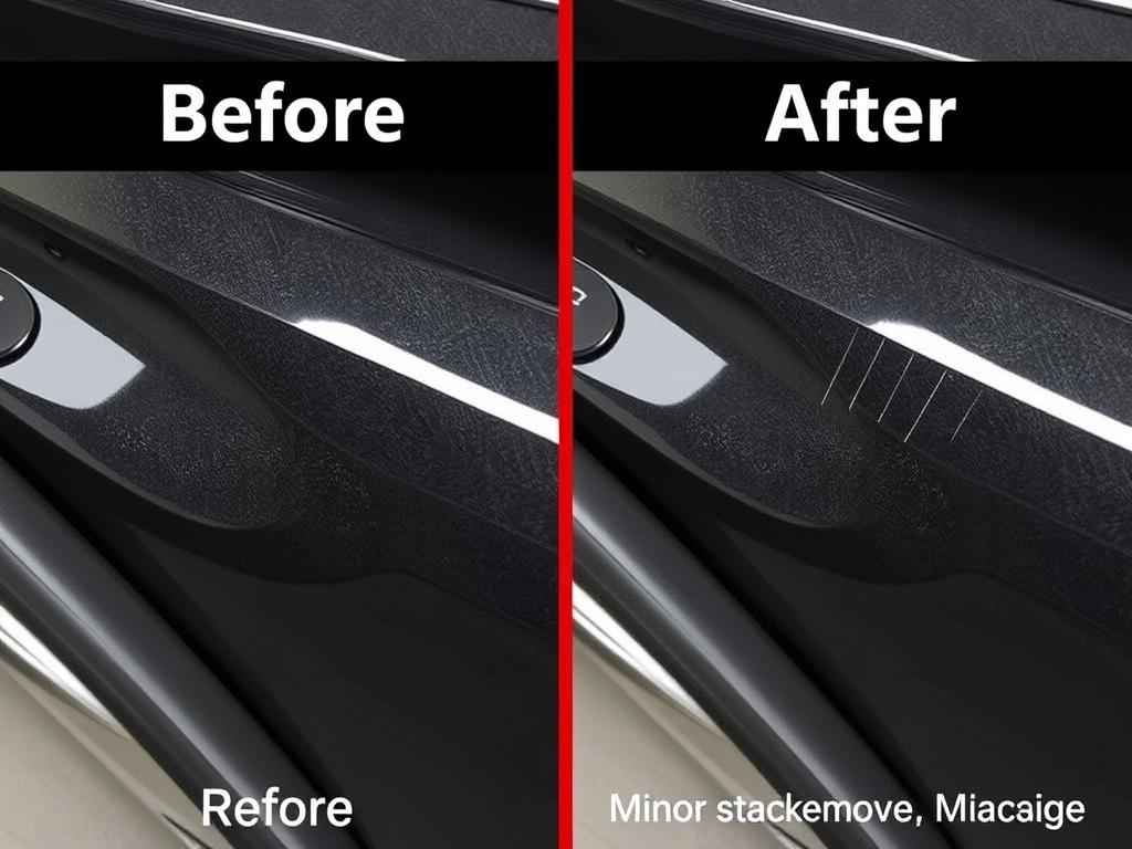 3D HD Speed All in One Polish & Wax showing before and after results - best wax for new car