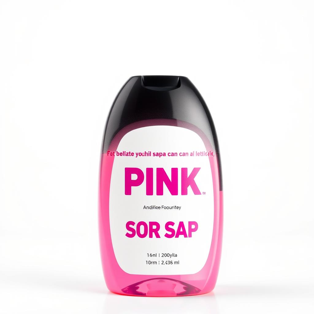 3D Pink Car Soap with high suds formula