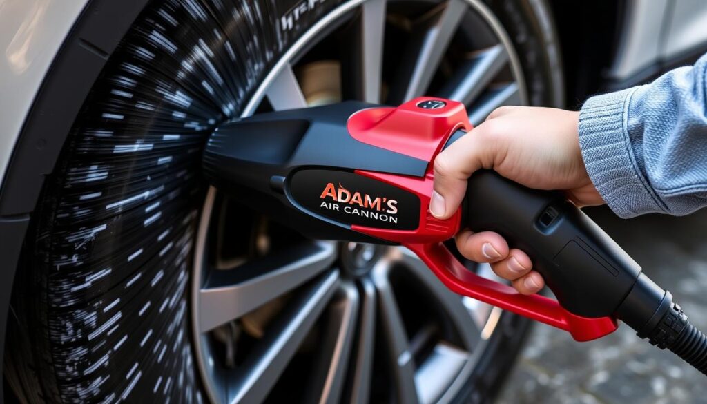Adam's Air Cannon car dryer blower with ergonomic design