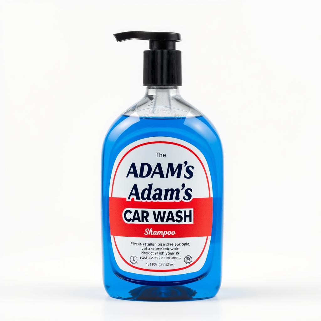 Adam's Car Wash Shampoo with slick formula and wild berry scent