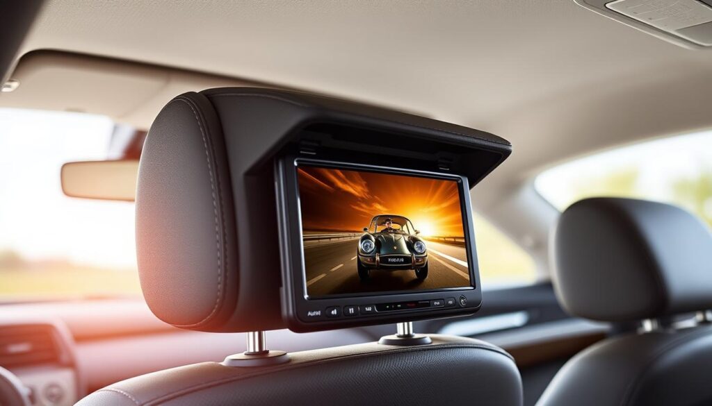 Audiovox AVXMTGHR9HD 9-inch Headrest DVD Player integrated into car seat