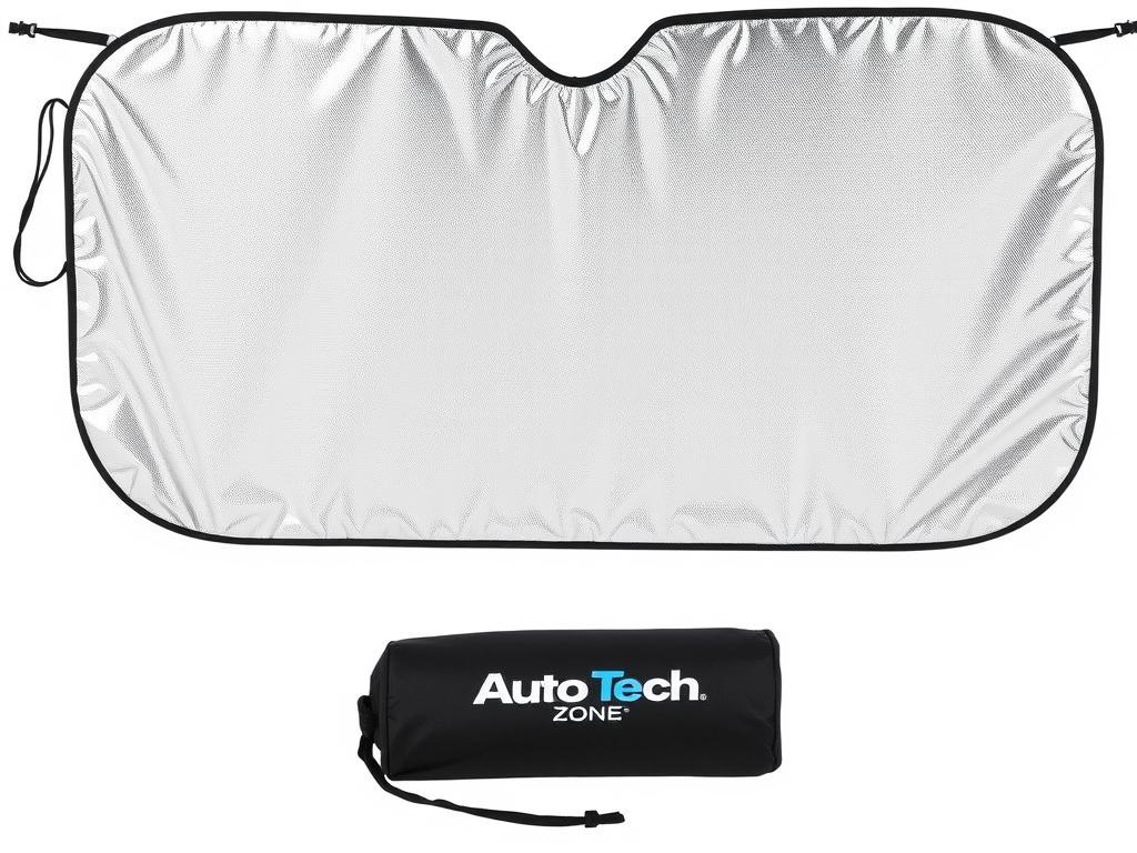 AutoTech Zone Sunshade with accordion-style design