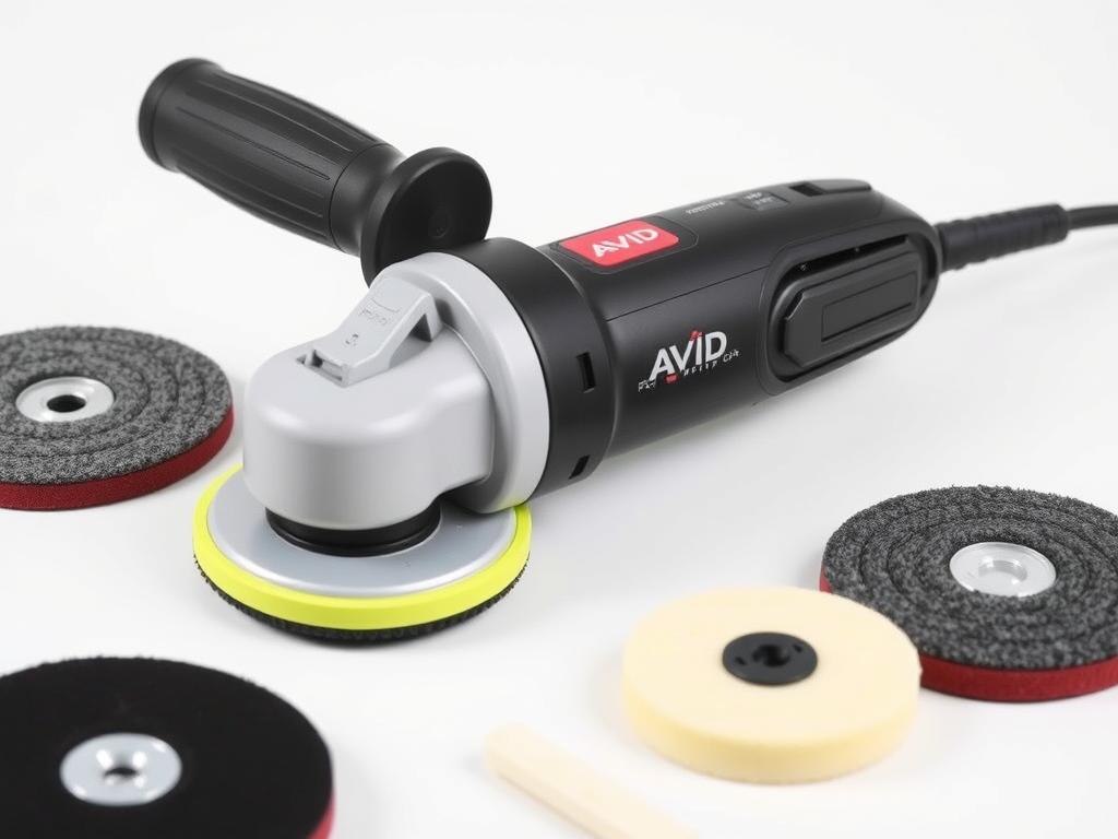 Avid Power Polisher Buffer with included pads and accessories