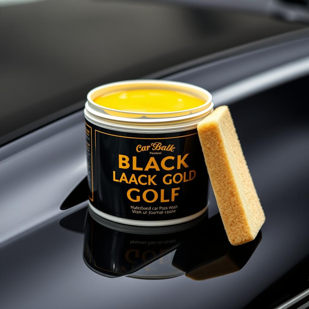 Black Gold Car Wax with Pad
