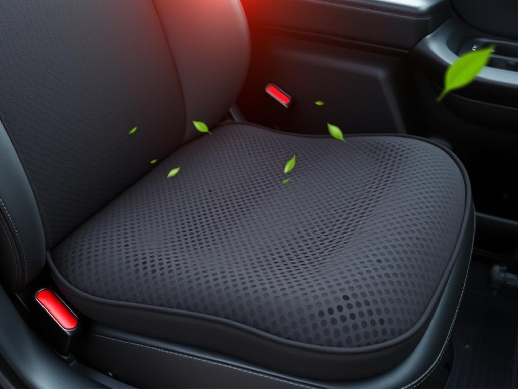 Black Panther Cooling Seat Cushion with breathable design