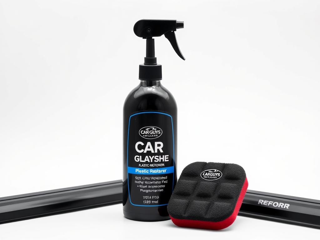 CAR GUYS Plastic Restorer bottle with foam applicator pad