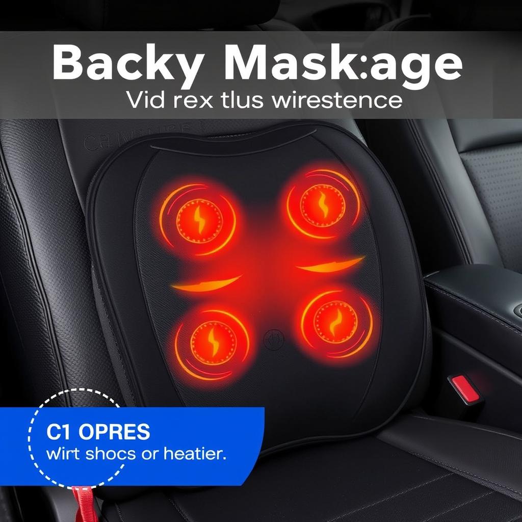 COMFIER Back Massager with Heat and Vibration for car seat