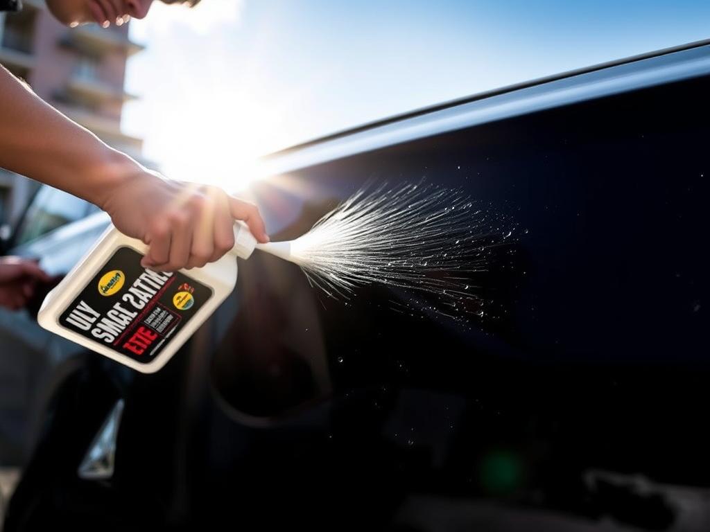 Car Wax for Dark Color Cars being applied to protect against sun damage