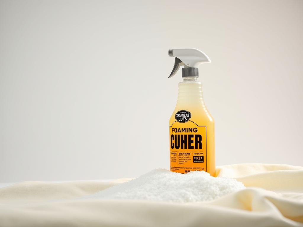 Chemical Guys Foaming Citrus Fabric Clean bottle spraying foam