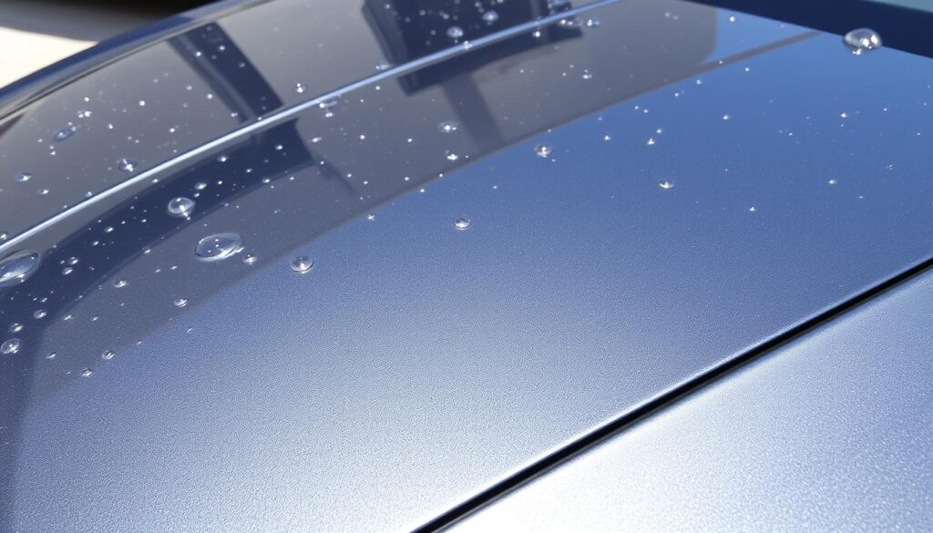 Clean, shiny car after using premium hand car wash product