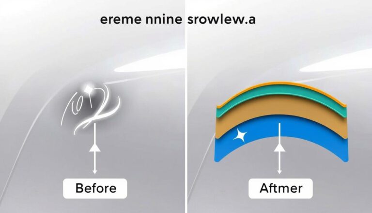 Diagram showing how car scratch remover works on different paint layers