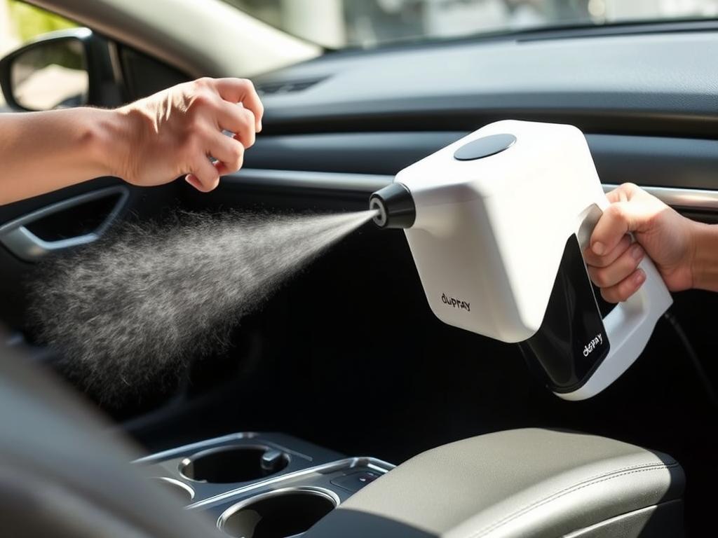 Dupray Neat Steam Cleaner with minimalist design for car detailing