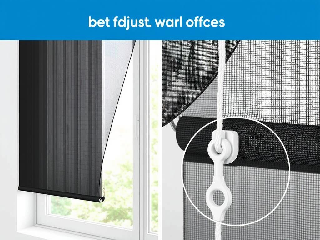 EcoNour Adjustable Shade showing size customization features