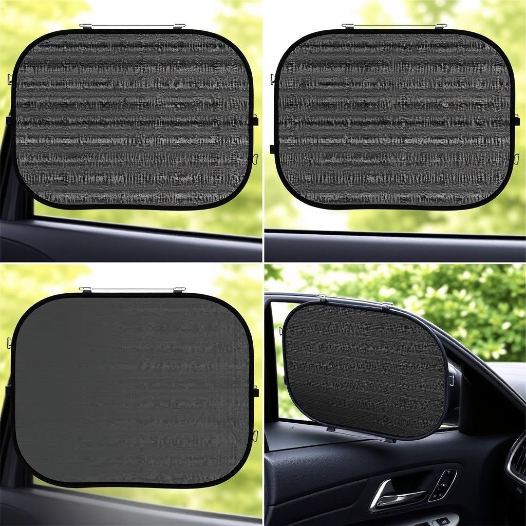 Enovoe Car Window Shade 4-Pack with mesh material