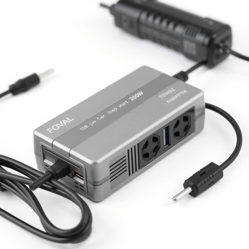 FOVAL 200W Car Power Inverter with compact design FOVAL 200W Car Power Inverter with compact design
