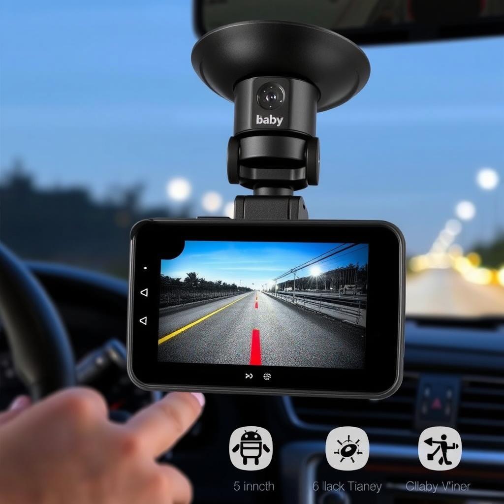 Itomoro Baby Car Camera with 5-inch display