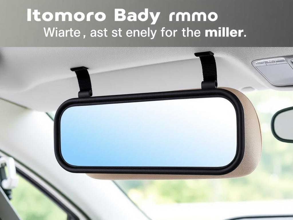 Itomoro Baby Car Mirror showing durable construction and wide viewing angle