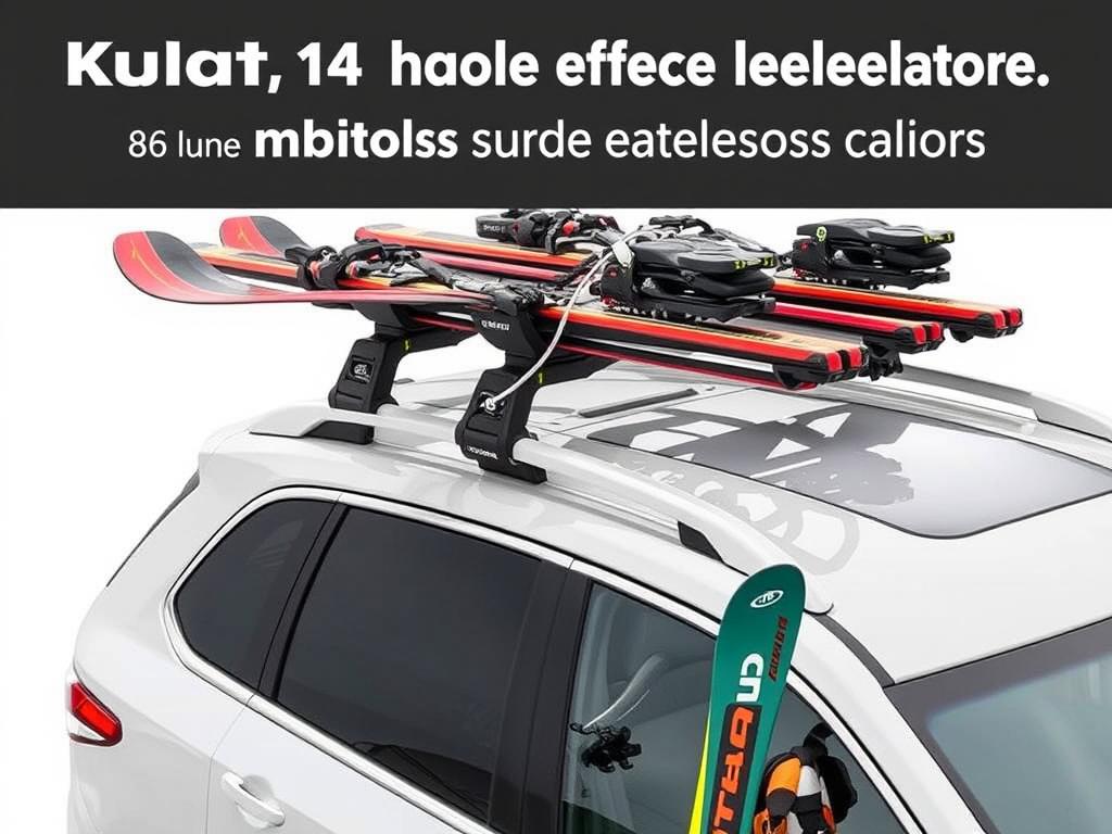 Küat Grip 4 Ski Rack with slide-out feature