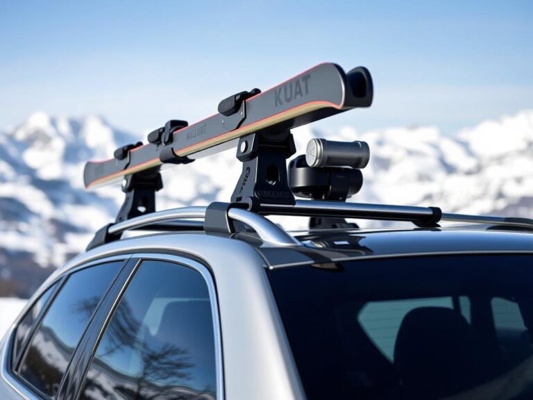 Küat Switch 6 Ski Rack mounted on car roof