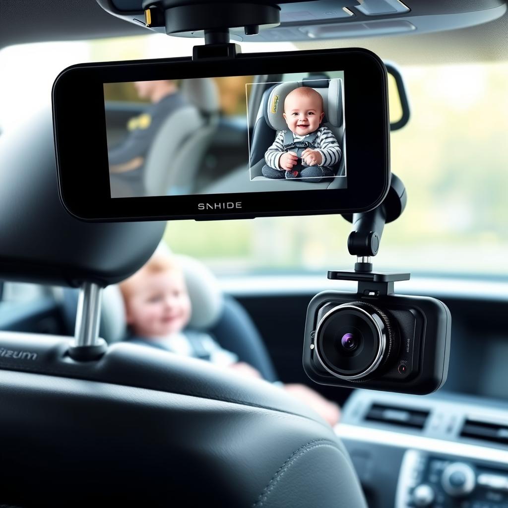 LuckView BM1 Baby Car Camera with 5-inch monitor