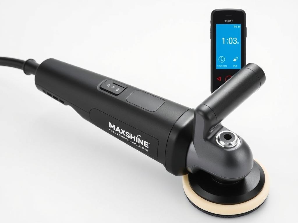 Maxshine M21 Pro Dual Action Polisher showing variable speed controls
